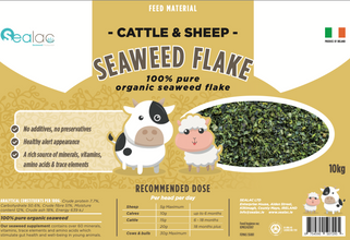Load image into Gallery viewer, Sealac 10kg Organic Atlantic Seaweed Flake, Super Concentrated, Rich in over 60 Minerals and Vitamins, Supports Animal Health, Performance and Fertility
