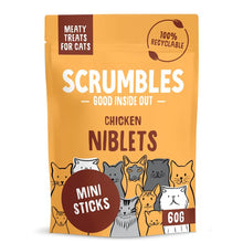 Load image into Gallery viewer, Scrumbles Niblets Meaty Treats For Cats Chicken & Salmon 60g