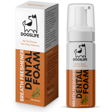 Load image into Gallery viewer, Our Dogs Life Dental Foam Breath Freshener Peppermint 150ml