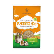 Load image into Gallery viewer, Country Values Soft and Snuggly Bedding Hay 1kg x 2