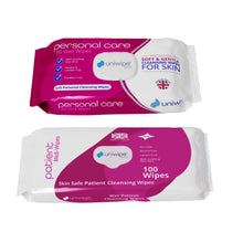 Load image into Gallery viewer, Uniwipe Personal Care Soft & Gentle Cleansing Wipes For Skin