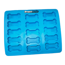 Load image into Gallery viewer, DoggyRade Silicone Ice Cube Tray Mould Bone Shape For Dog Treats Freezing/Baking