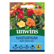 Load image into Gallery viewer, Nasturtium Baby Fiesta Mix