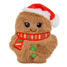 Load image into Gallery viewer, KONG Holiday Snuzzles Mini Santa Gingerbread XS