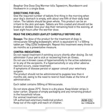 Load image into Gallery viewer, Beaphar One Dose Dog Wormer - 20-40kg 4 Tablets