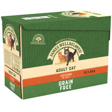 Load image into Gallery viewer, James Wellbeloved Adult Cat Grain Free Chicken In Jelly Pouches 85g