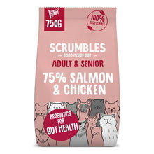 Load image into Gallery viewer, Scrumbles Dry Cat Food Adult Chicken/Salmon 750g/2.5kg