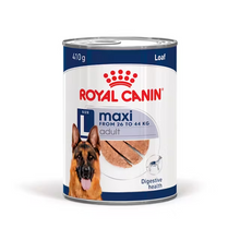 Load image into Gallery viewer, Royal Canin Dog Maxi Adult Loaf in Can 410g x 12