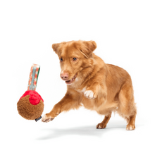 Load image into Gallery viewer, Bark A Squeaky Meat-A-Ball Dog Toy