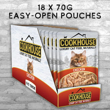 Load image into Gallery viewer, COOKHOUSE 100% Natural & Complete Luxury Wet Cat Food 18 x 70g -Pate