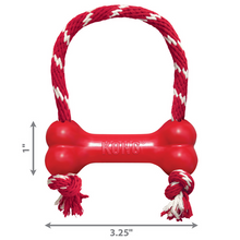 Load image into Gallery viewer, KONG Goodie Bone with Rope XS Dog Toy