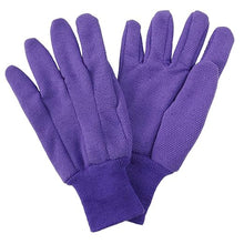 Load image into Gallery viewer, Kent & Stowe Jersey Cotton Grip Gloves Purple Med/Large