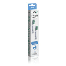Load image into Gallery viewer, Petsie Toothbrush Two Replacement Heads Small, Medium & Large Dogs