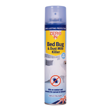 Load image into Gallery viewer, Zero In Bed Bug & Dust Mite Killer 300ml Aerosol