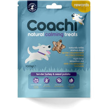 Load image into Gallery viewer, Coachi Natural Calming Dog Treats Turkey & Sweet Potato 100g