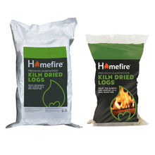 Load image into Gallery viewer, Homefire Kiln Dried Premium Hardwood Logs Small/Large Bag