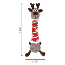 Load image into Gallery viewer, KONG Holiday Shakers Luvs Reindeer Red Striped Medium
