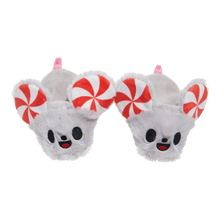 Load image into Gallery viewer, BARK Xmas Peppermice Slippies Dog Toy - Plush Mouse Slipper Squeaky Toy