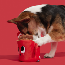Load image into Gallery viewer, BARK Xmas Marshal and Coco Dog Toy - Plush 2-in-1 Cocoa Mug and Marshmallow Toy