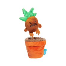 Load image into Gallery viewer, BARK Harry Potter Mandrake Dog Toy - Plush Pull and Squeak Toy with Treat-Hiding Pot