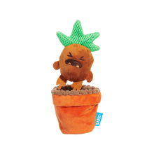 Load image into Gallery viewer, BARK Harry Potter Mandrake Dog Toy - Plush Pull and Squeak Toy with Treat-Hiding Pot