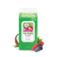 Load image into Gallery viewer, TropiClean Deep Cleaning Wipes 100s