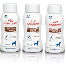 Load image into Gallery viewer, Royal Canin Veterinary Diet Canine GI High Energy Liquid Dog Food 200ml x 3