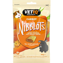Load image into Gallery viewer, VETIQ Nibblots For Small Animals Carrot 30G, Multipack