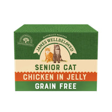 Load image into Gallery viewer, James Wellbeloved Senior Cat Grain Free Chicken In Jelly Pouches 85g