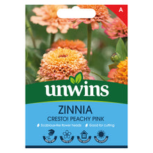 Load image into Gallery viewer, Zinnia Cresto Peachy Pink