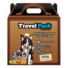 Load image into Gallery viewer, DoggyRade TravelPack Kit For Dogs Prebiotic Drinks & Treats