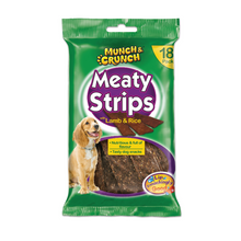 Load image into Gallery viewer, Munch & Crunch Meaty Strips Various Flavours & Pack Sizes