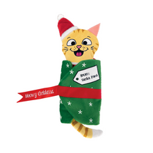 Load image into Gallery viewer, KONG Holiday Cat Pull-A-Partz Present Snowflake Wrap