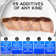 Load image into Gallery viewer, COOKHOUSE Luxury Cat Treats - 100% Tuna Loin Fillet 12X 30g - NATURAL NUTRITION