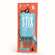 Load image into Gallery viewer, Schesir Stix Adult Cat Snacks 6x15g 12 Pack