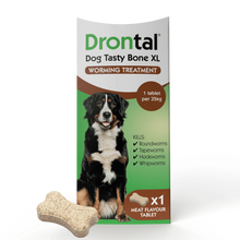 Load image into Gallery viewer, Drontal Tasty Bone XL Wormer Tablets, Convenient for Large Dogs (Over 20kg), All Pack Sizes