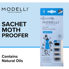 Load image into Gallery viewer, Modelli Moth Proofer Sachet Aqua Lux - 4 Pack