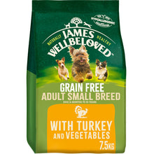Load image into Gallery viewer, James Wellbeloved Adult Small Breed Dog Food Grain Free Turkey & Veg