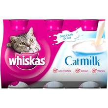 Load image into Gallery viewer, Whiskas Cat Milk 200ml 3 Pack Complementary Cat Food for Kittens over aged 6 weeks