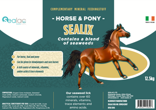 Load image into Gallery viewer, Sealix Bucket Lick 12.5kg for Horses - Wild Atlantic Seaweed Mineral Bucket, Supports Animal Health, Performance, Recovery and Fertility in Horses & Ponies by Sealac
