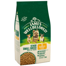 Load image into Gallery viewer, James Wellbeloved Turkey & Rice Senior Small Breed Dog Food