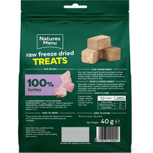 Load image into Gallery viewer, Natures Menu Freeze Dried Turkey Chunks Dog Treats