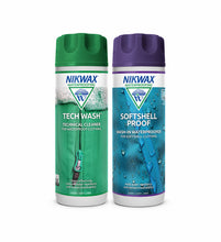 Load image into Gallery viewer, Nikwax Tech Wash/Softshell Proof Twin Pack