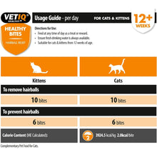 Load image into Gallery viewer, VETIQ Healthy Bites Hairball Relief Cat Treats