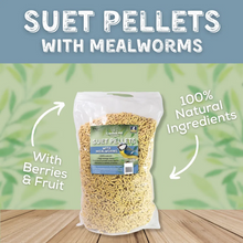 Load image into Gallery viewer, Copdock Mill Suet Pellets Meal Worm Tub 3kg