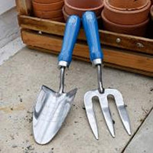 Load image into Gallery viewer, Burgon & Ball British Meadow Trowel & Fork Set
