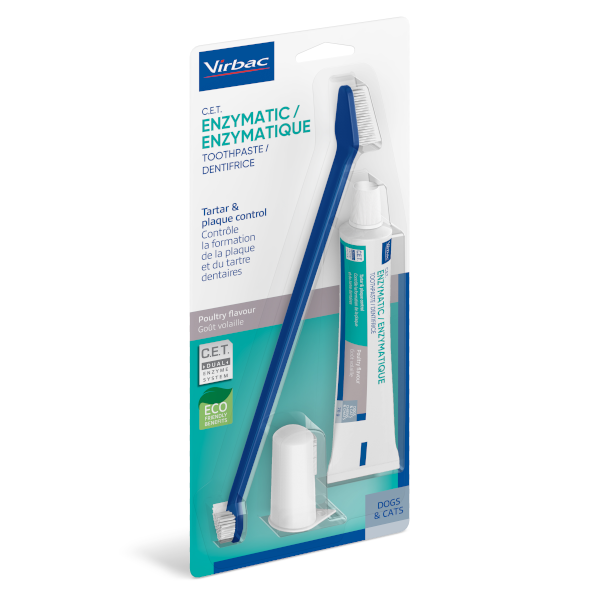 Virbac Enzymatic Toothpaste Kit For Dogs Poultry Flavour Direct4Pet