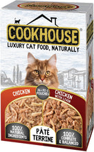 Load image into Gallery viewer, COOKHOUSE 100% Natural & Complete Luxury Wet Cat Food-36 x 70g-PATE