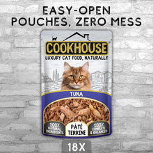 Load image into Gallery viewer, COOKHOUSE 100% Natural & Complete Luxury Wet Cat Food 18 x 70g -Pate