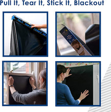 Load image into Gallery viewer, Temporary Static Black Out Blinds 8 Metres
